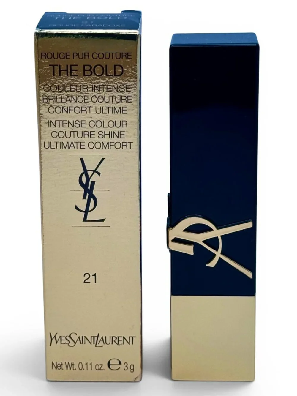 YSL Rouge Pur Couture The Bold Lipstick 3g Shade #21 ROUGE PARADOXE